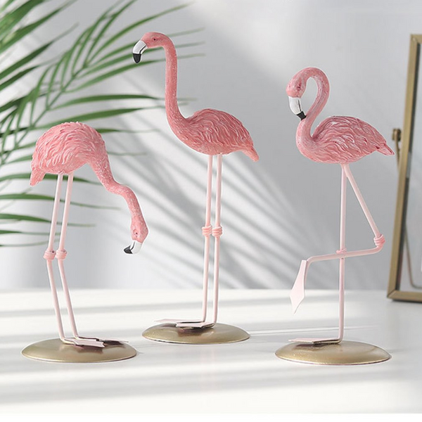 Flamingo Ornament Living Room Garden Decoration Pink Statue Figurine Sculptures & Figurines