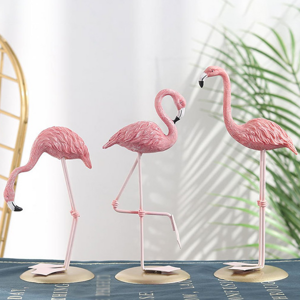 Flamingo Ornament Living Room Garden Decoration Pink Statue Figurine Sculptures & Figurines