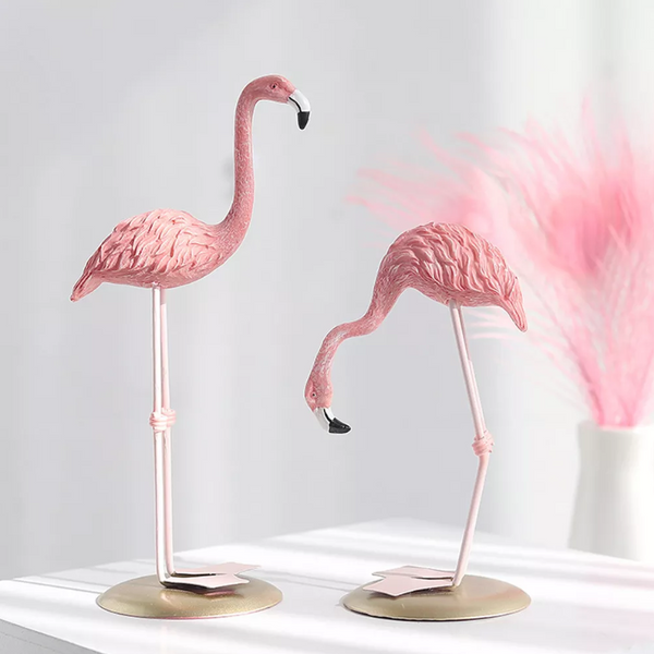 Flamingo Ornament Living Room Garden Decoration Pink Statue Figurine Sculptures & Figurines