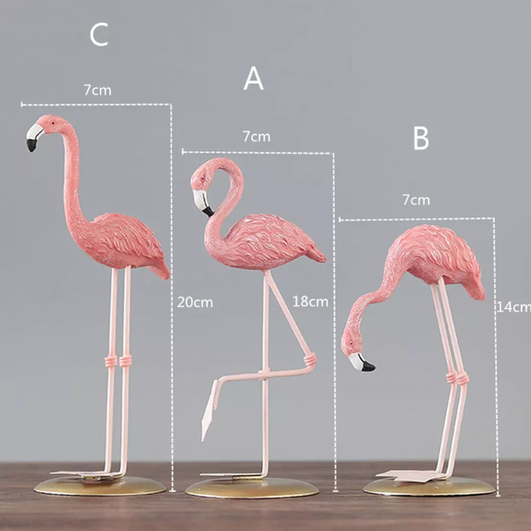 Flamingo Ornament Living Room Garden Decoration Pink Statue Figurine Sculptures & Figurines