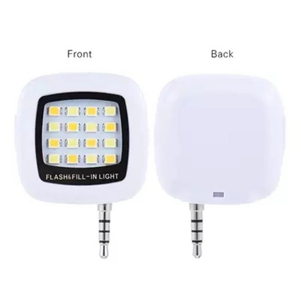 Portable Mini Flash Fill Light Rechargeable 16 Leds For Smartphone Camera Video