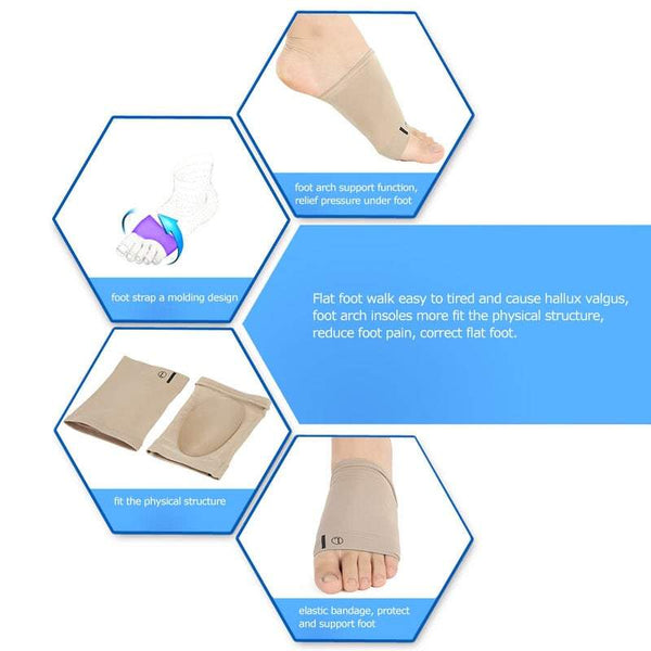 Foot Care Flat Feet Orthotic Plantar Fasciitis Arch Support Sleeve Cushion Pad Heel Spurs Insoles Tool Orthotics Braces & Sleeves