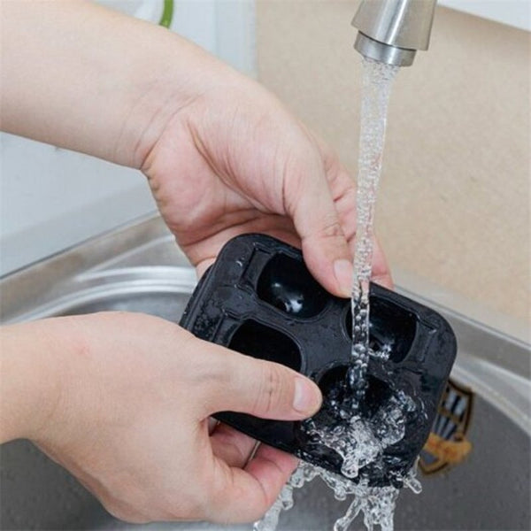 Flexible Silicone Ice Cube Mold Black Ice Cubes Trays & Moulds