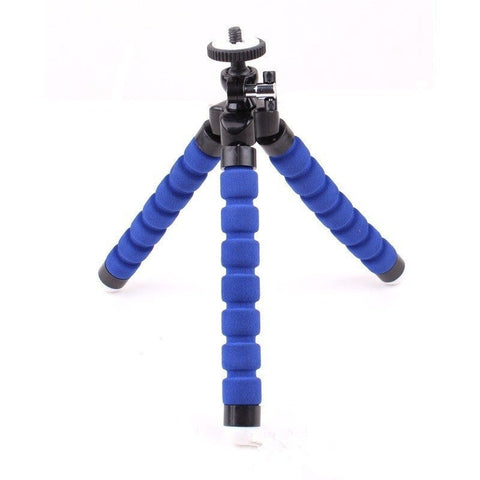 Flexible Tripod Gorilla Stand Mount Monopod Holder Blue Tripods & Monopods