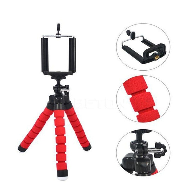 Flexible Tripod Gorilla Stand Mount Monopod Holder Blue Tripods & Monopods