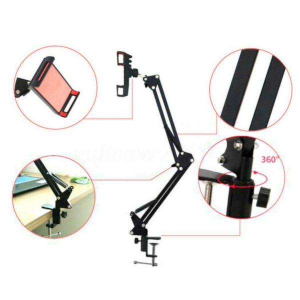 Flexible Lazy Long Arm Rotating Phone Holder Tablet Stand Mounts & Holders