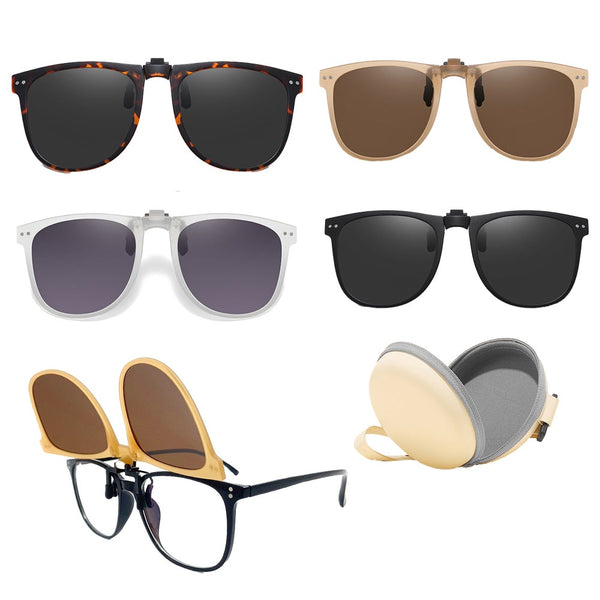 Flip Up Sunglass Clips On Polarized Glasses For Men Sunglasses