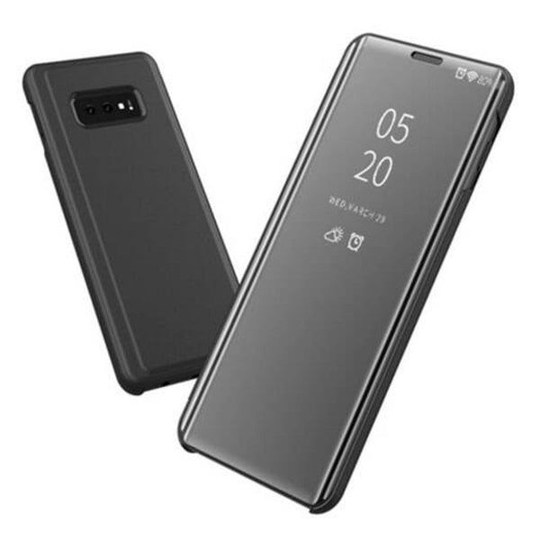 Flip With Stand Mirror Full Body Case Cover For Samsung Galaxy S10e Graphite Black