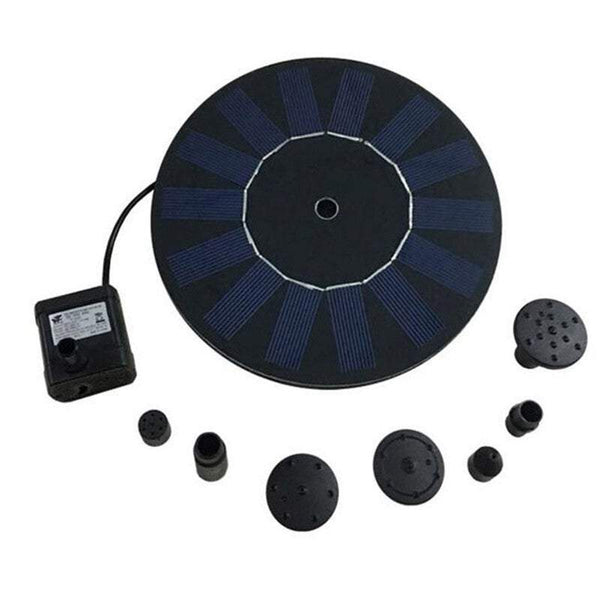 Water Features Fountains Submersible Floating Solar Pump Kit Outdoor Fountains