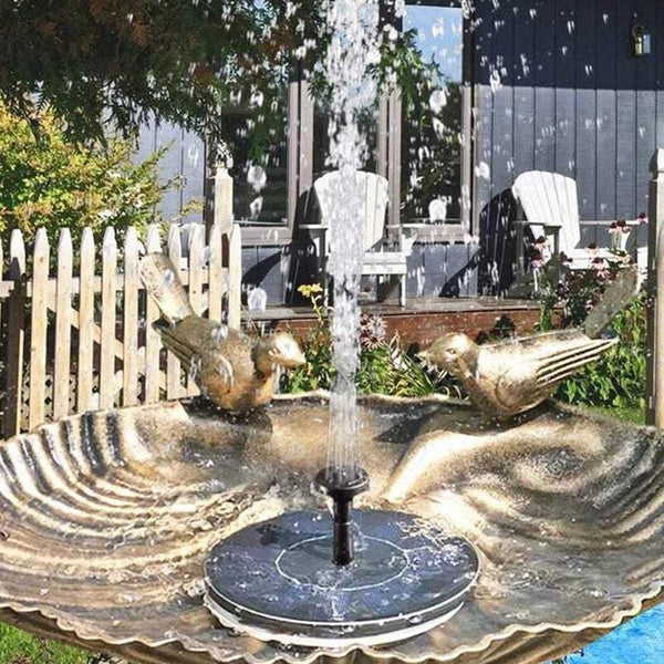 Water Features Fountains Submersible Floating Solar Pump Kit Outdoor Fountains