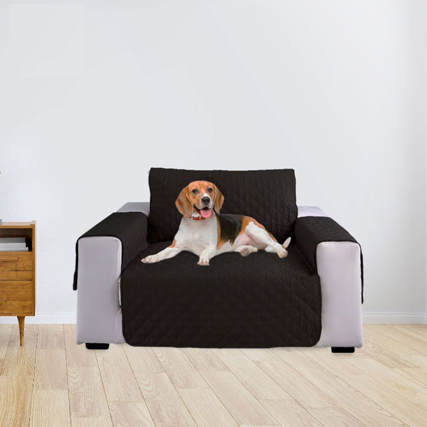 Floofi Pet Sofa Cover 1 Seat (Black) Fi-Psc-103-Smt
