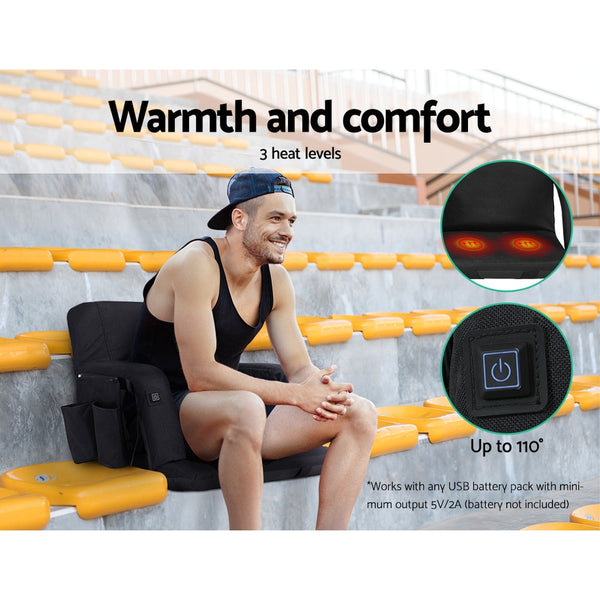 Artiss Lounge Sofa Bed With Armrest Heated Floor Recliner Futon Couch Folding Sofa Beds