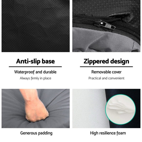 Artiss Floor Lounge Sofa Camping Portable Recliner Beach Chair Folding Outdoor Grey Camping Chairs