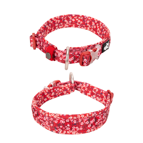 Floral Collar Poppy Red 2Xs