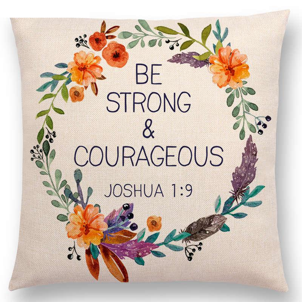 Floral Inspirational Sayings Cushion Covers Cushions & Decorative Pillows