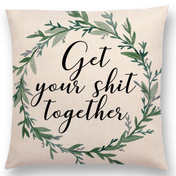 Floral Inspirational Sayings Cushion Covers