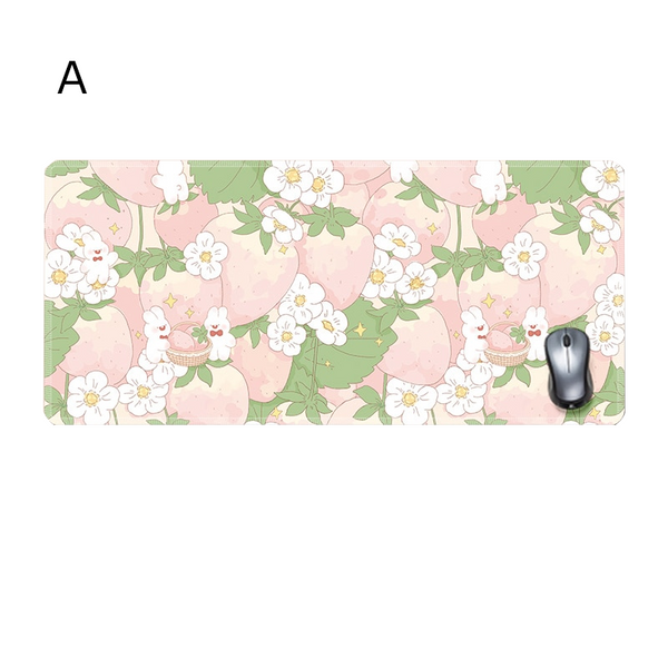 Floral Large Mousepad Desk Pad Office Rubber Mouse Pads & Wrist Rests