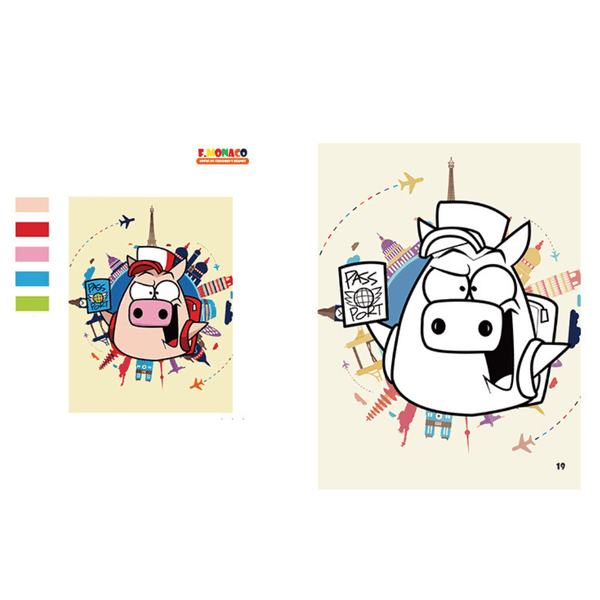 Flower Monaco Colouring Book Be Along Educational Toys