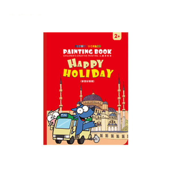 Flower Monaco Colouring Book Festival Educational Toys