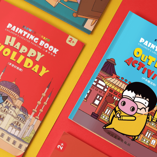 Flower Monaco Colouring Book Festival Educational Toys