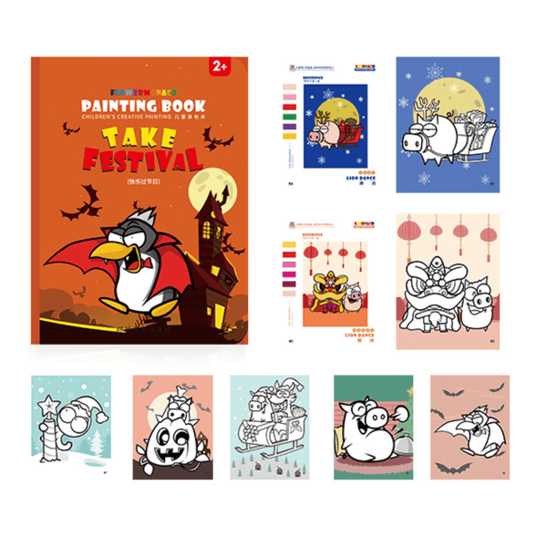 Flower Monaco Colouring Book Festival Educational Toys