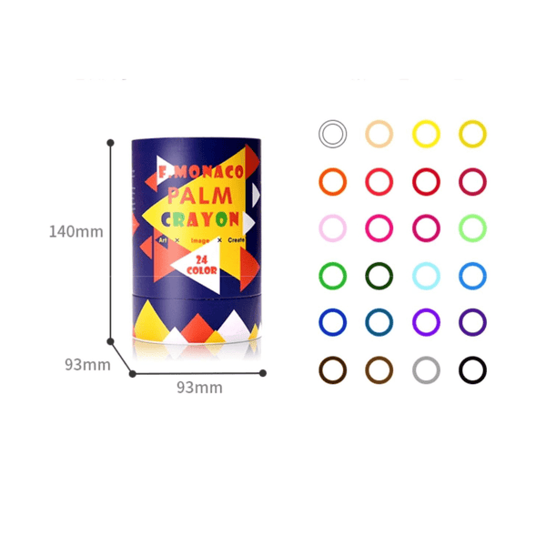 Flower Monaco Palmy 24 Colour Crayons