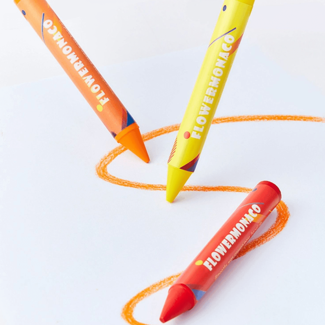 Flower Monaco Palmy 16 Colours Crayons