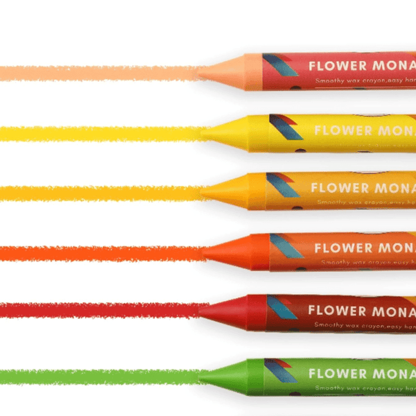 Flower Monaco Palmy 16 Colours Crayons