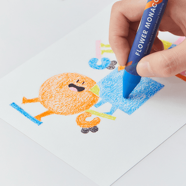 Flower Monaco Palmy 16 Colours Crayons