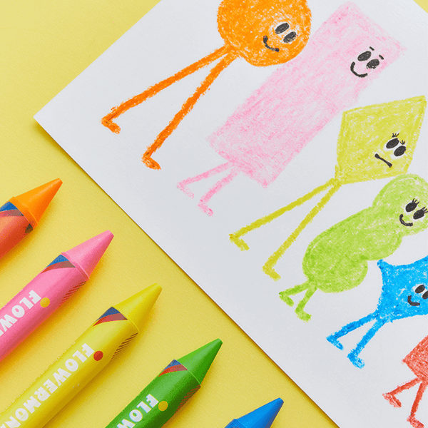 Flower Monaco Palmy 16 Colours Crayons