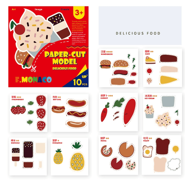 Flower Monaco Paper Cut Model Crafting Paper