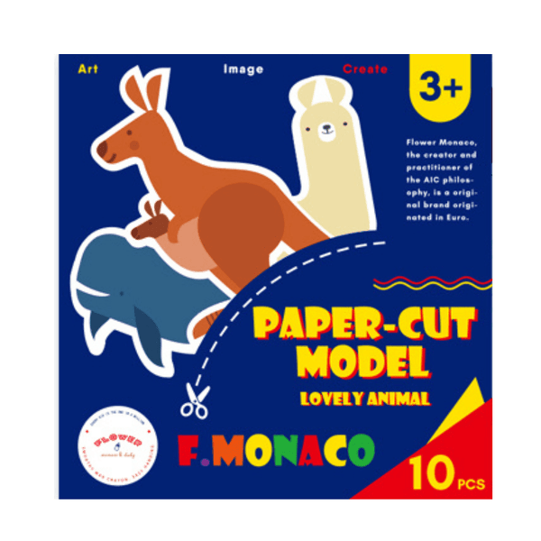 Flower Monaco Paper Cut Model Lovely Animal Educational Toys