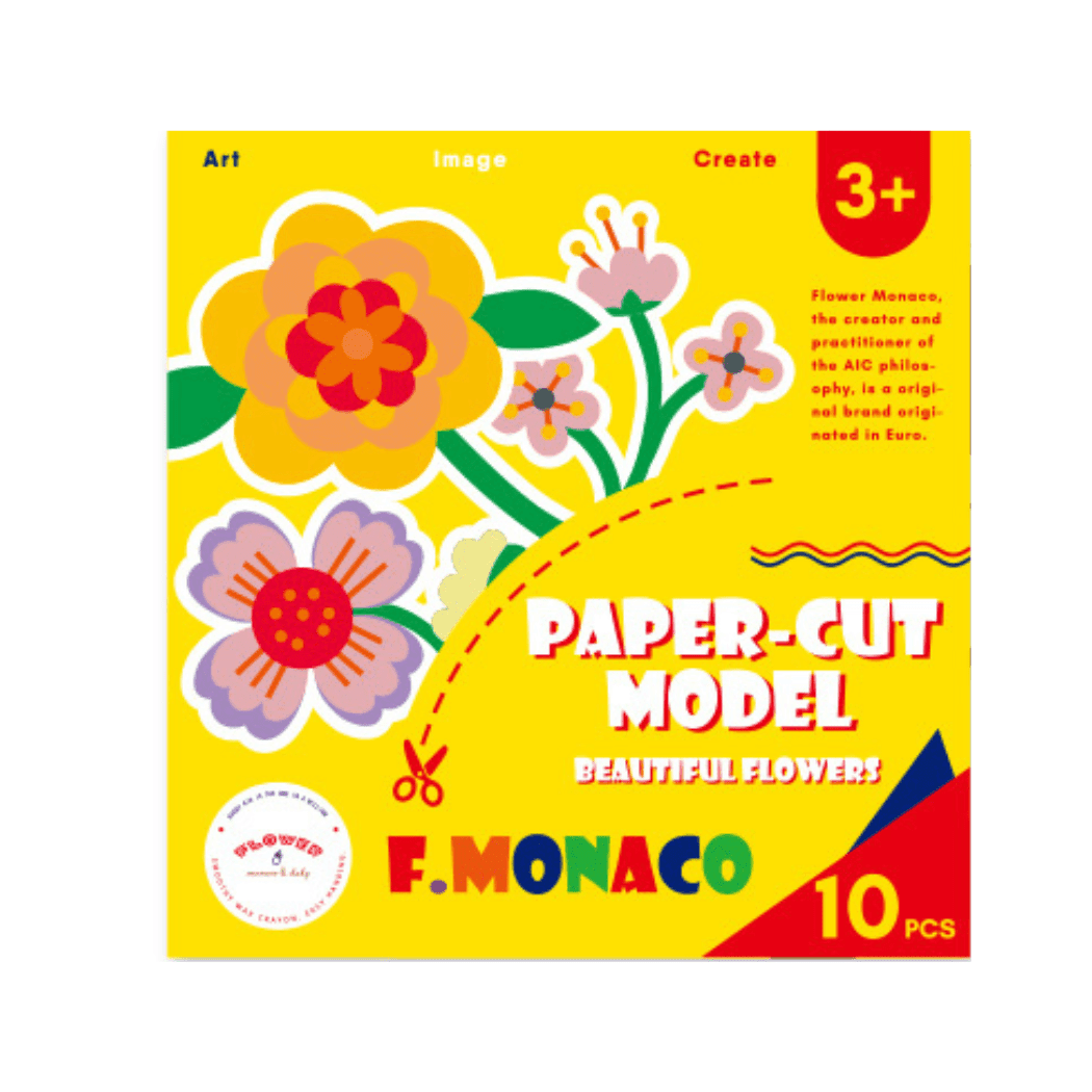 Flower Monaco Paper Cut Model Crafting Paper