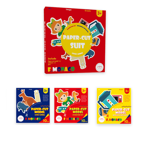 Flower Monaco Paper Cut Pack Of 3 Crafting Paper