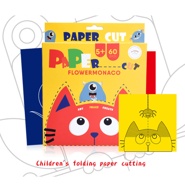 Flower Monaco Paper Hold And Cut Set Educational Toys