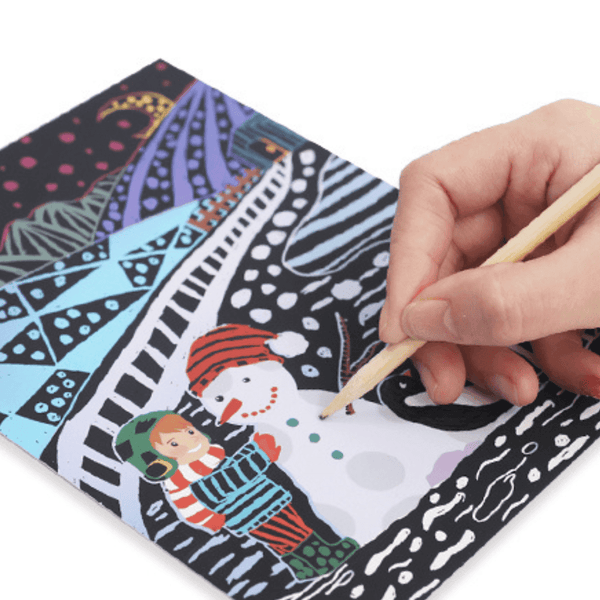 Flower Monaco Scratch Art Set For Kids Creative Diy Kit Children Kids Craft Kits