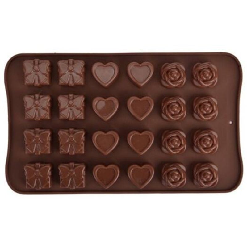 Flower Shaped Soft Silicone Mould For Ice Jelly Chocolate Coffee Sugarcraft & Chocolate Moulds