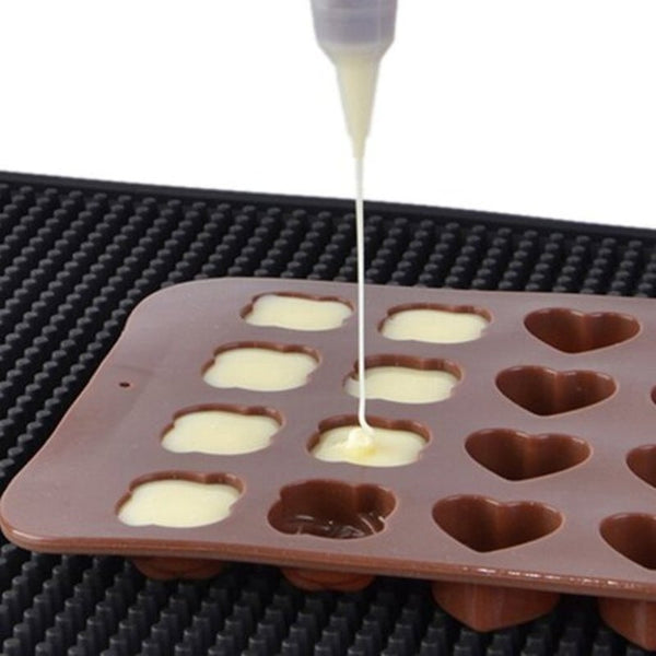 Flower Shaped Soft Silicone Mould For Ice Jelly Chocolate Coffee Sugarcraft & Chocolate Moulds