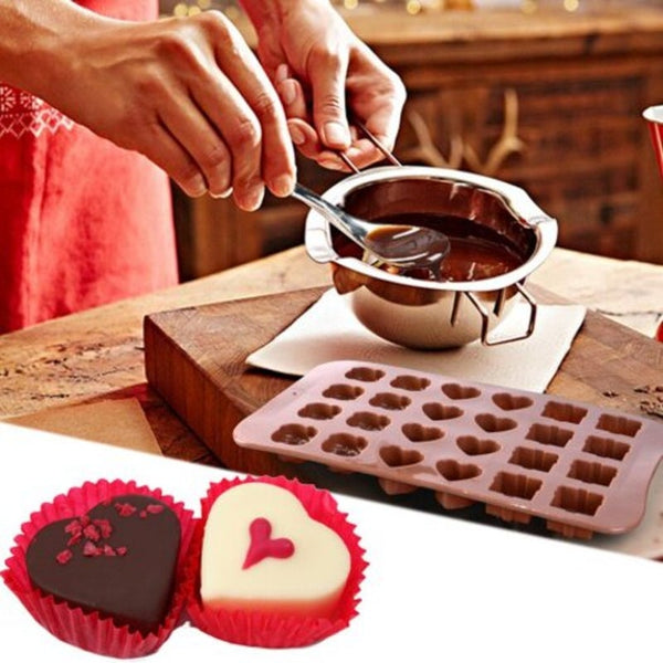 Flower Shaped Soft Silicone Mould For Ice Jelly Chocolate Coffee Sugarcraft & Chocolate Moulds