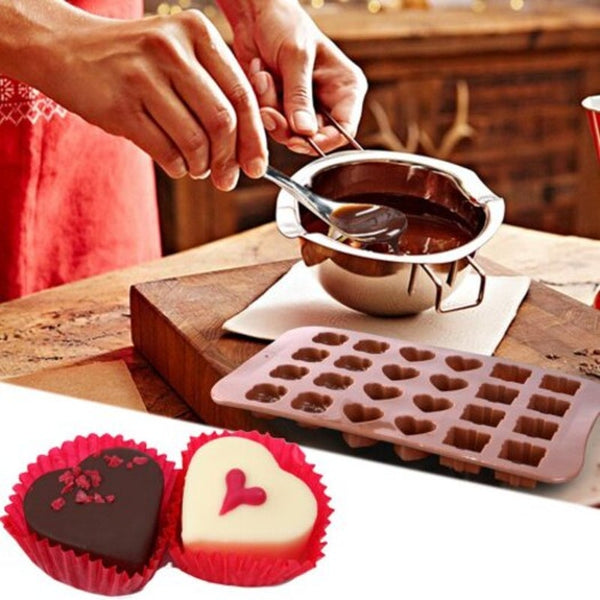 Flower Shaped Soft Silicone Mould For Ice Jelly Chocolate Coffee
