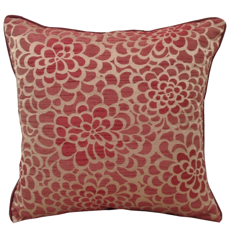 En Flower Marone Petal Design Cushion Cover Maroon Cushion Covers
