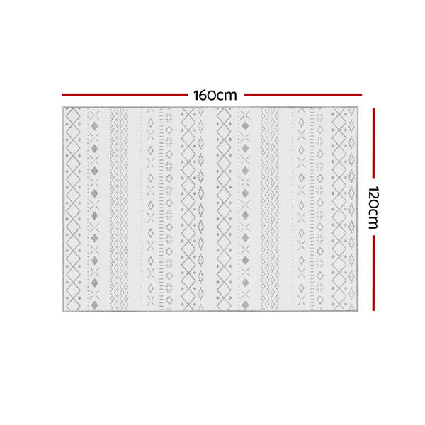 Artiss Floor 120X160cm Washable Area Mat Large Carpet Soft Short Pile Una Rugs