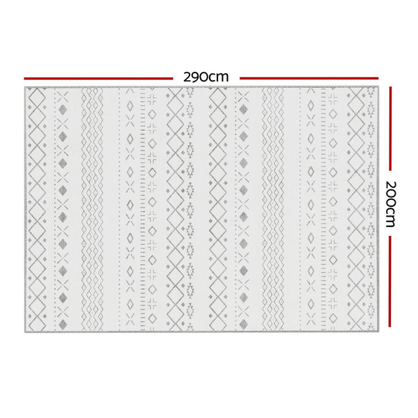 Artiss Floor 200X290cm Washable Area Mat Large Carpet Soft Short Pile Una Rugs