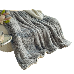 Fluffy Thick Warm Plush Tie Dyed Soft Double-Sided Blankets