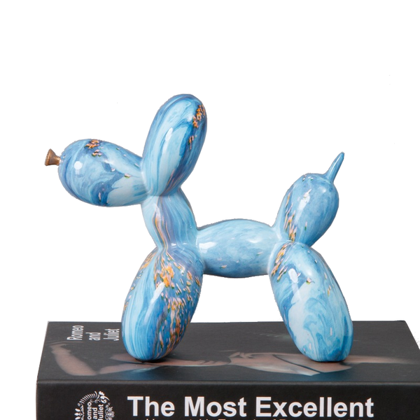 Fluid Balloon Dog Resin Ornaments Creative Living Room Home Artifact Desktop Sculptures & Figurines