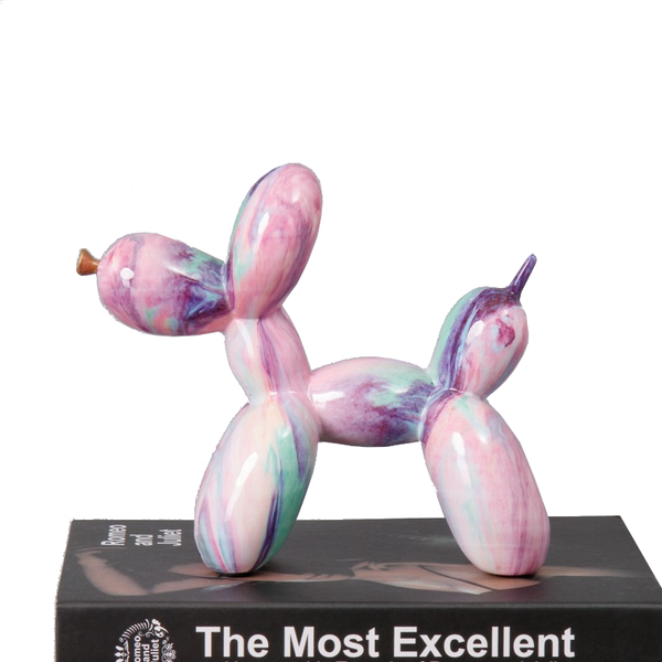 Fluid Balloon Dog Resin Ornaments Creative Living Room Home Artifact Desktop Sculptures & Figurines