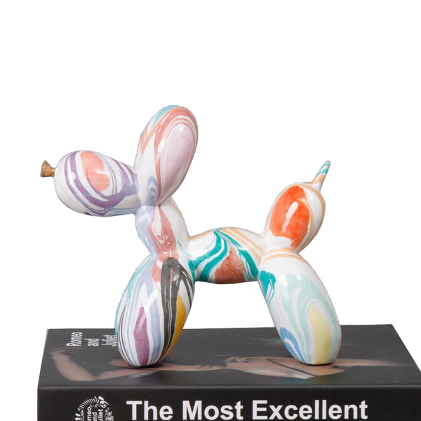 Fluid Balloon Dog Resin Ornaments Creative Living Room Home Artifact Desktop Sculptures & Figurines