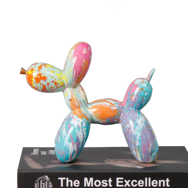Fluid Balloon Dog Resin Ornaments Creative Living Room Home Artifact Desktop Sculptures & Figurines