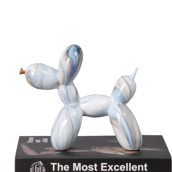 Fluid Balloon Dog Resin Ornaments Creative Living Room Home Artifact Desktop Sculptures & Figurines