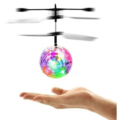 Flying Rc Crystal Ball Disco Led Light Helicopter Transparent